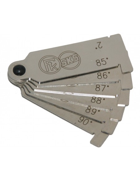 Instrument de Masurat Unghiul de Ascutire  KUNZMANN - 6 Sabloane - 85-90° si 0,3-2,0°