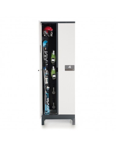 Dulap Stocare/Uscare Echipament de Schi QBL Depot Locker 350 - Dublu - Optiune Placa de Otel Inferioara